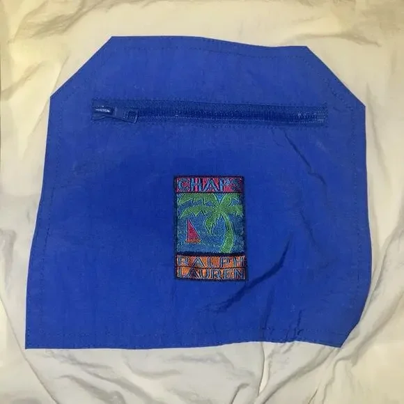 Vintage 90s Chaps Ralph Lauren 1/4 Zip Windbreaker Multicolor Polyester Jacket M - Picture 5 of 7